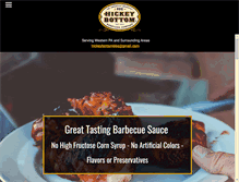 Tablet Screenshot of hickeybottombbq.com